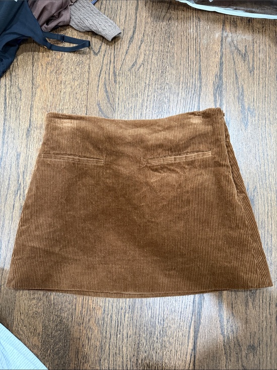 Zara Dresses & Skirts - Zara Brown Corduroy Mini Skirt